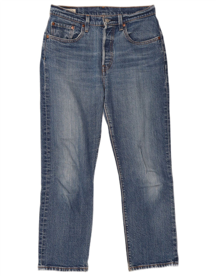 Levi's Damen Straight Jeans W27 L26 Blaue Baumwolle