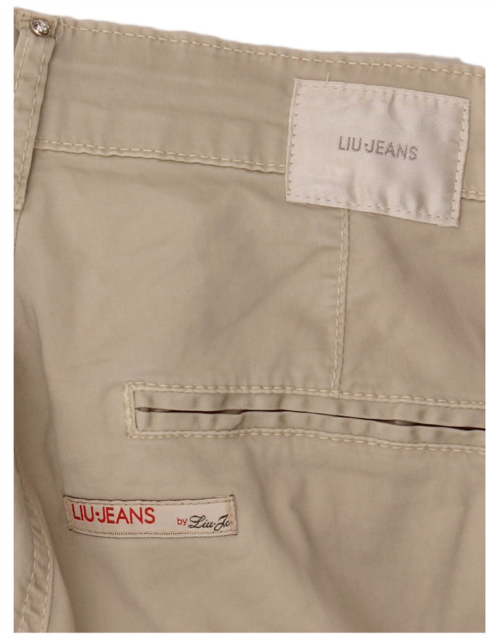 LIU JO Damen Slim Chino-Hose W28 L34 Beige