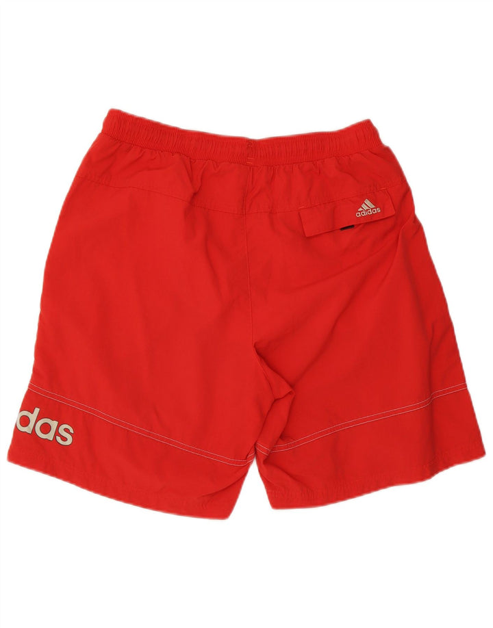 Adidas Herren Badeshorts mit Grafik, Mittelrotes Polyester