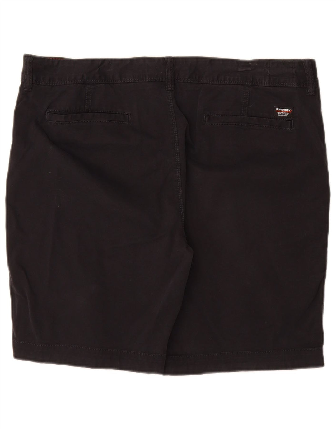 Superdry Slim Chino-Shorts für Herren, W36, Größe L, Schwarz, Baumwolle