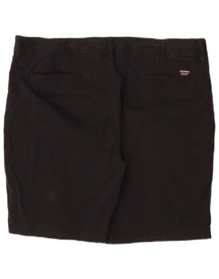 Superdry Slim Chino-Shorts für Herren, W36, Größe L, Schwarz, Baumwolle