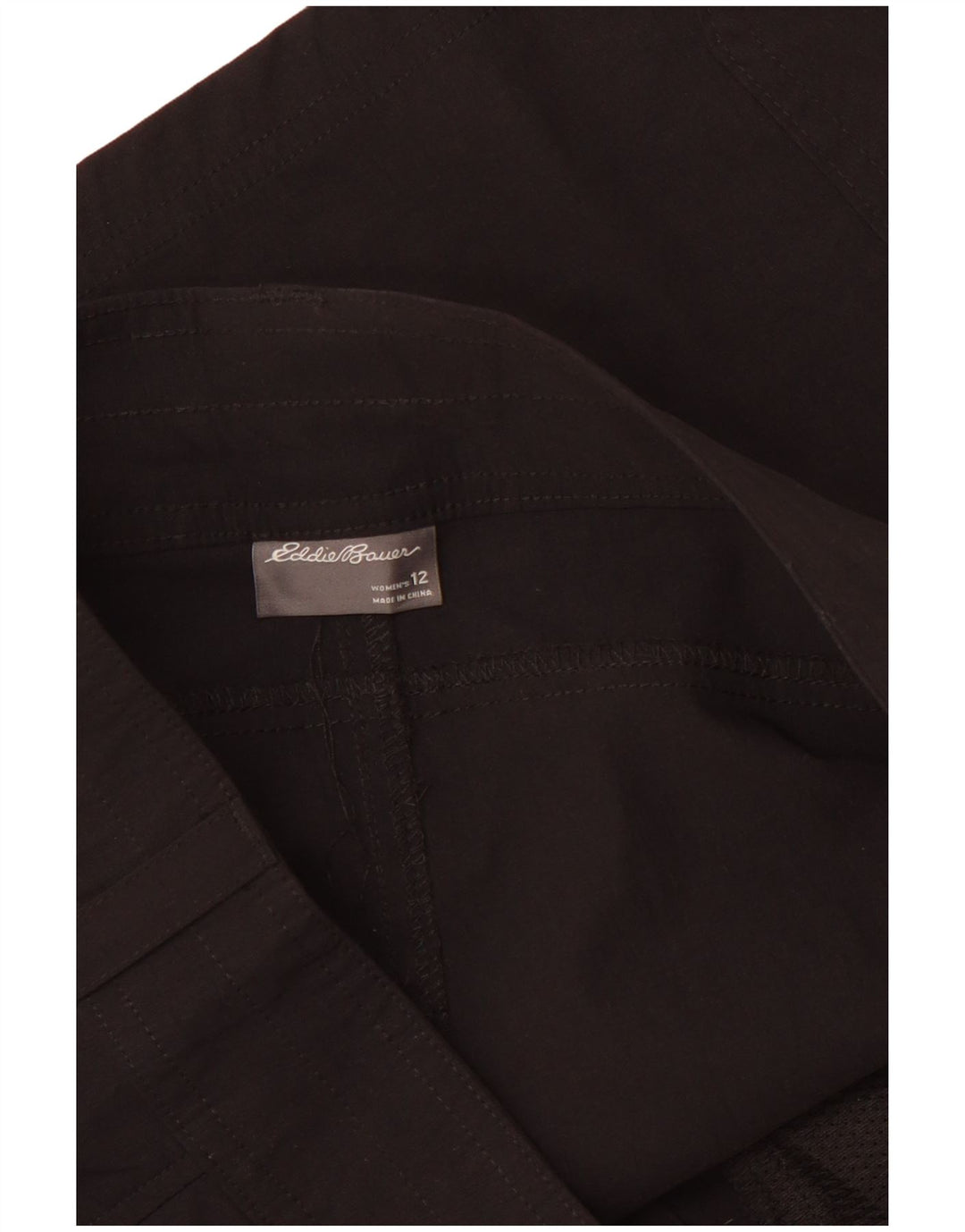 EDDIE BAUER Damen Cargoshorts US 12 Large W34 Schwarz