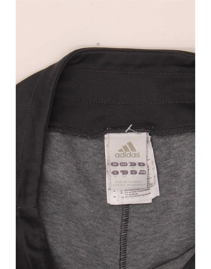 Adidas Damen Graphic Trainingshose UK 12 Medium Schwarz Polyester