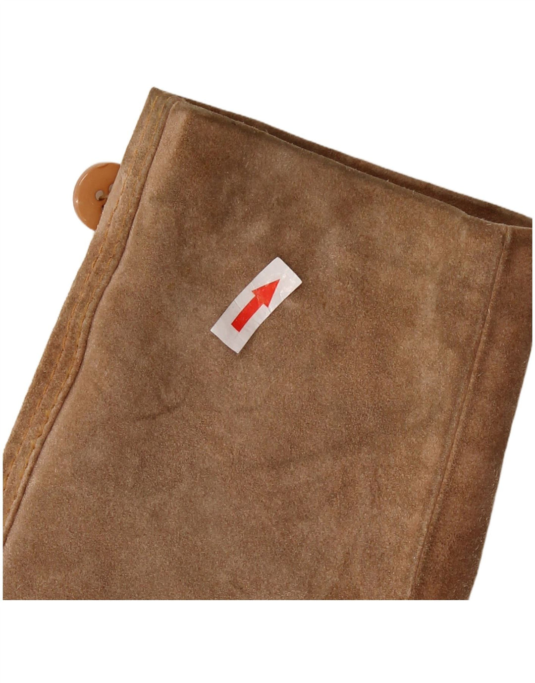 Vintage Damen 3-Knopf-Wildleder-Blazerjacke UK 12 Mittelbraun