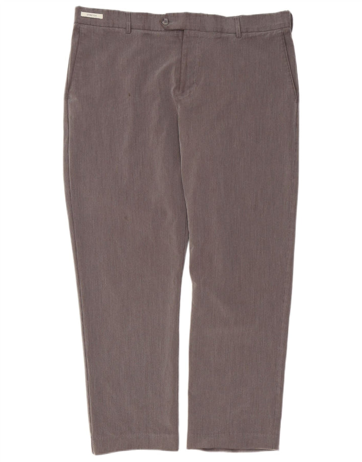 Farah Herren-Anzughose mit klassischer Passform, W38, L29, graues Polyester