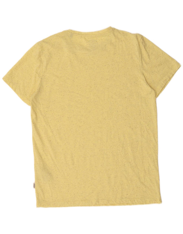 Jack & Jones Herren T-Shirt Top XL Gelb gefleckte Baumwolle
