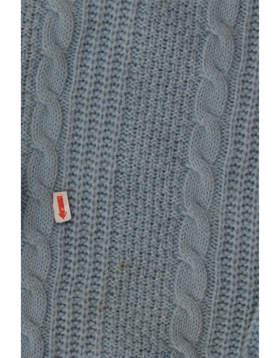 STEFANEL Damen-Pullover in Übergröße mit Rundhalsausschnitt, UK 16, große blaue Wolle