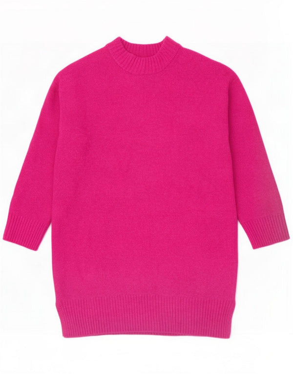 Zara locker sitzendes Pulloverkleid für Mädchen, 11–12 Jahre, rosa Acryl
