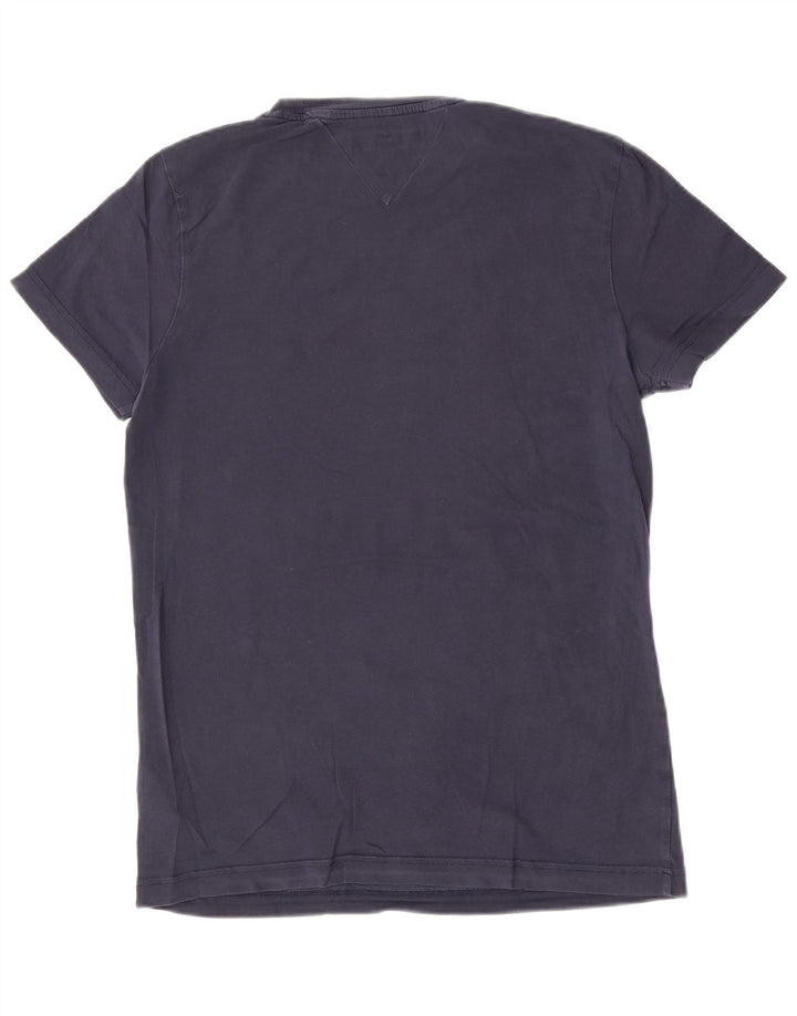 Tommy Hilfiger Herren T-Shirt Top Small Marineblau Baumwolle