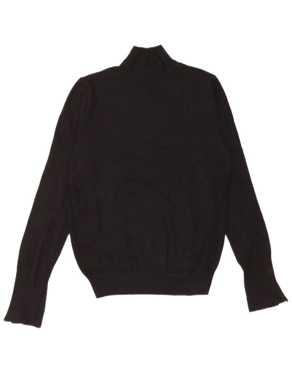 Zara Damen-Pullover mit Rollkragen, Gr. 14, Schwarz, Viskose
