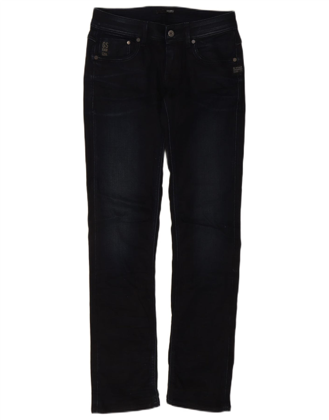 G-Star Damen Straight Jeans W30 L32 Marineblaue Baumwolle