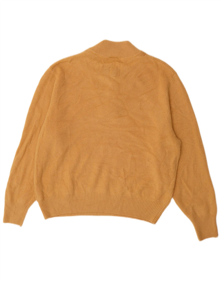 NIKE Herren-Pullover mit Knopfkragen, XL, beige, Polyester