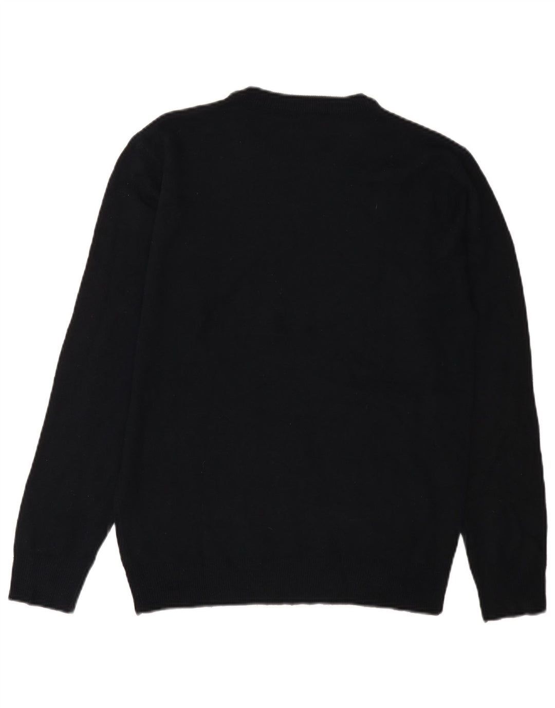 PIERRE CARDIN Herren-Pullover mit Rundhalsausschnitt, Größe S, Schwarz, Acryl