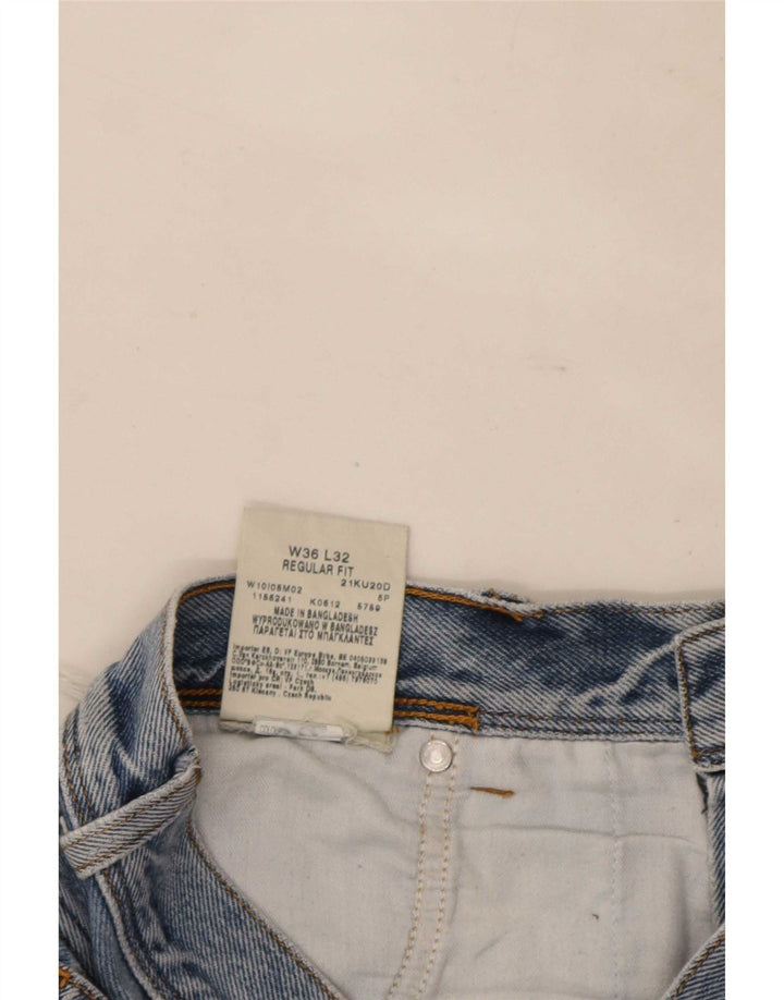 Wrangler Herren-Jeans mit normaler Passform, gerade Passform, W36, L32, blaue Baumwolle