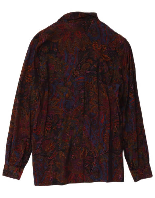 Creazioni Damen-Hemd UK 14 Medium Mehrfarbige Paisley-Viskose