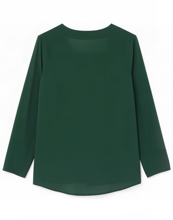 Zara Damen Langarmblusenoberteil UK 6 XS Grün