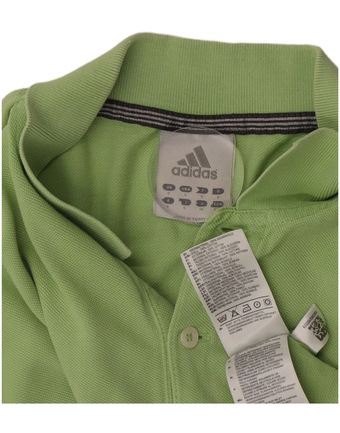 Adidas Herren Poloshirt Kleine grüne Baumwolle
