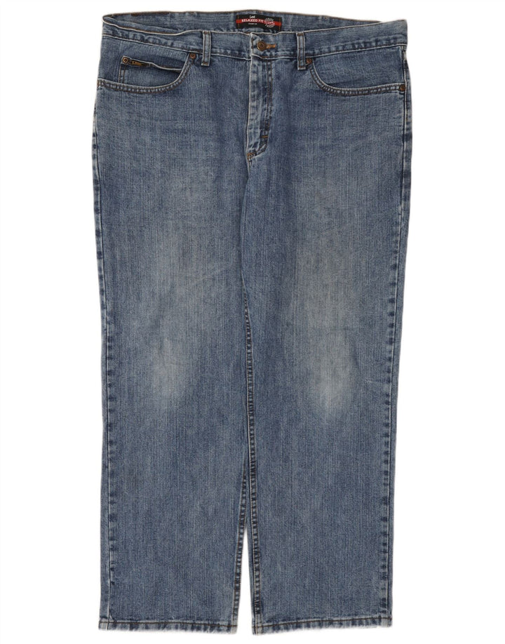 Lee Herren Relaxed Fit Straight Jeans W38 L29 Blaue Baumwolle