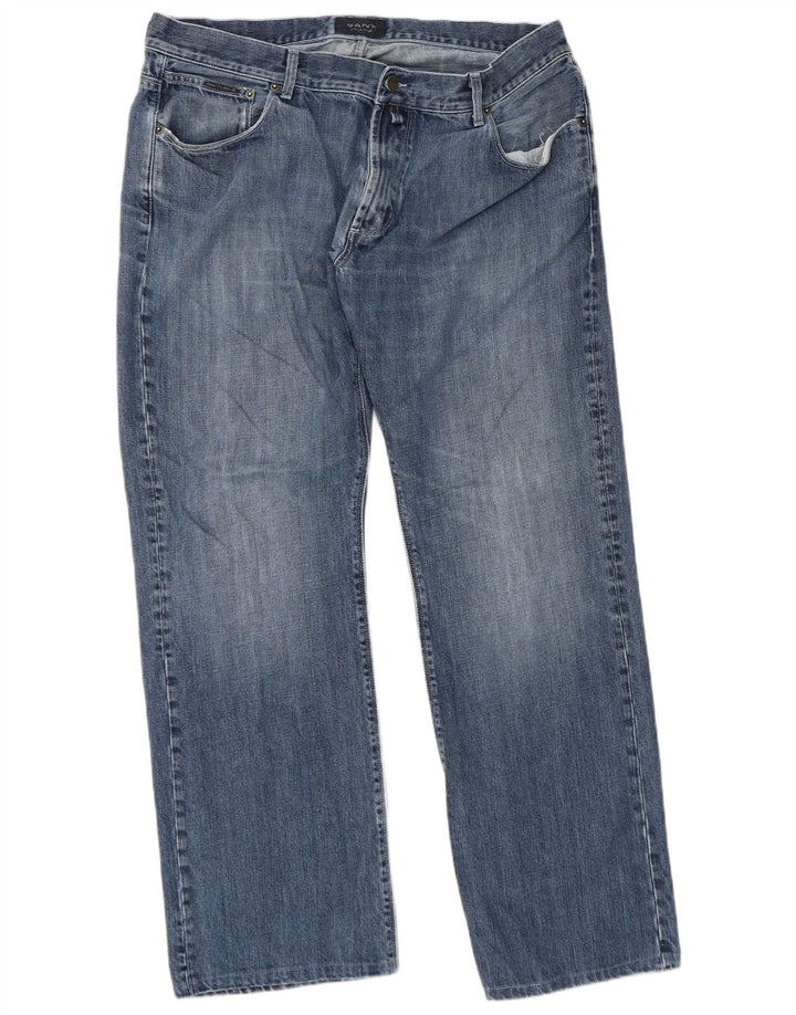 Gant Herren Straight Jeans W40 L32 Blaue Baumwolle