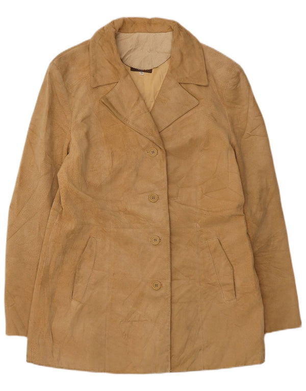 Conbipel Damen Wildledermantel IT 50 XL Beige Leder