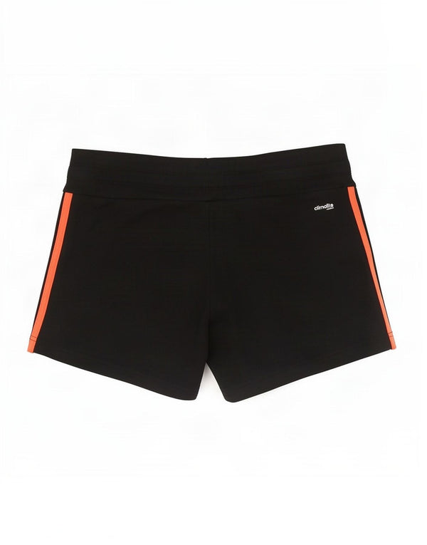 Adidas Damen Climalite Sport Shorts UK 8/10 Small Schwarz Baumwolle
