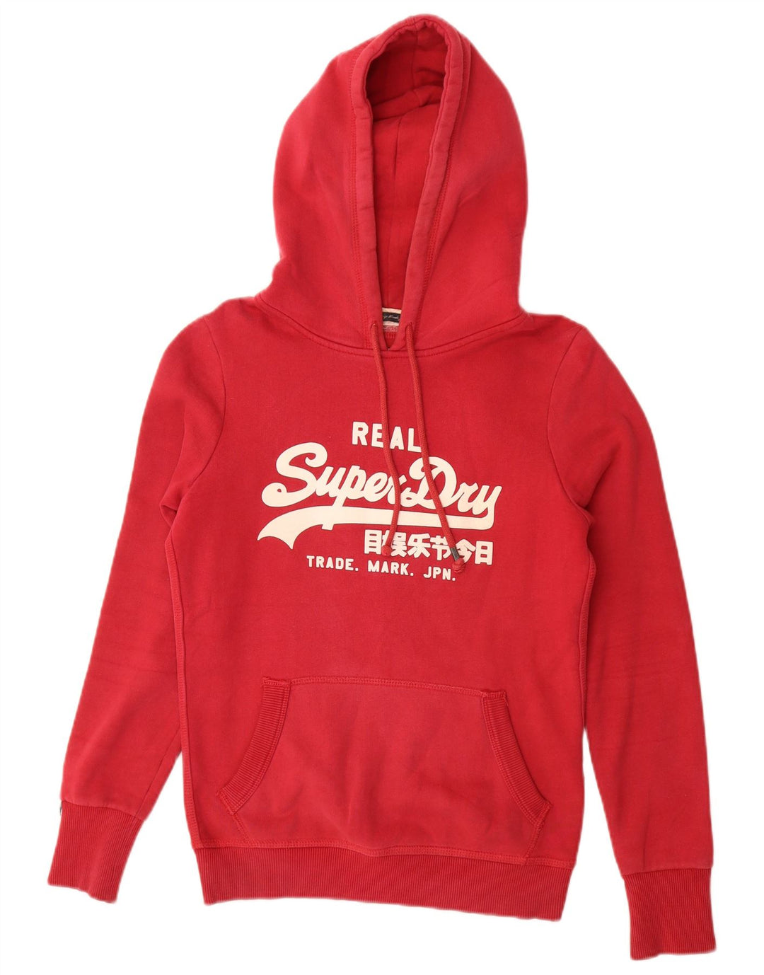 Superdry Herren-Kapuzenpullover mit Grafik, Größe S, Rot, Baumwolle
