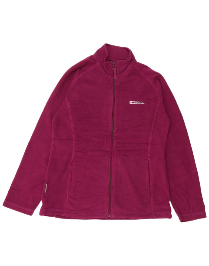 Mountain Warehouse Fleecejacke für Damen, UK 14, Größe L, Lila, Polyester
