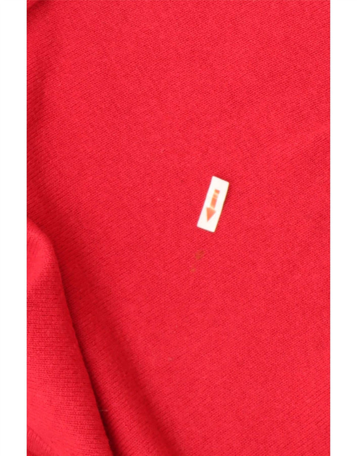Pringle Herren-Pullover mit normaler Passform, V-Ausschnitt, mittelrote Wolle