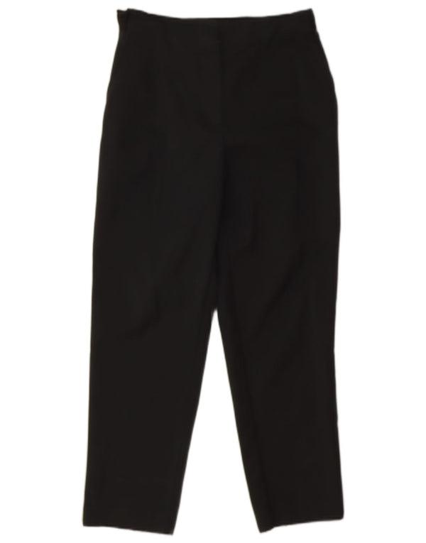 Marks & Spencer Damen Tapered Cropped-Hose UK 10 Small W28 L25 Schwarz