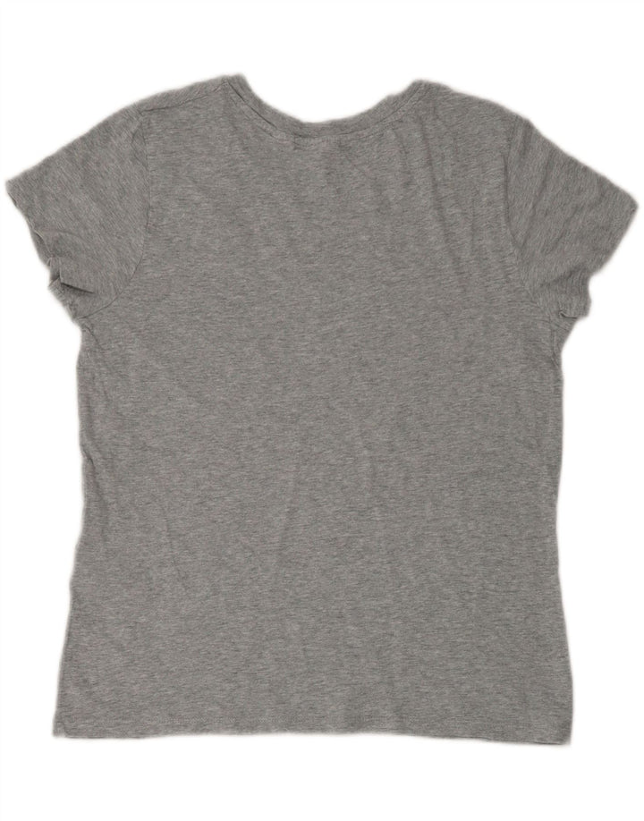 LEVI'S Womens T-Shirt Top UK 14 Medium Grey Cotton Vintage Levi's and Second-Hand Levi's from Messina Hembry 