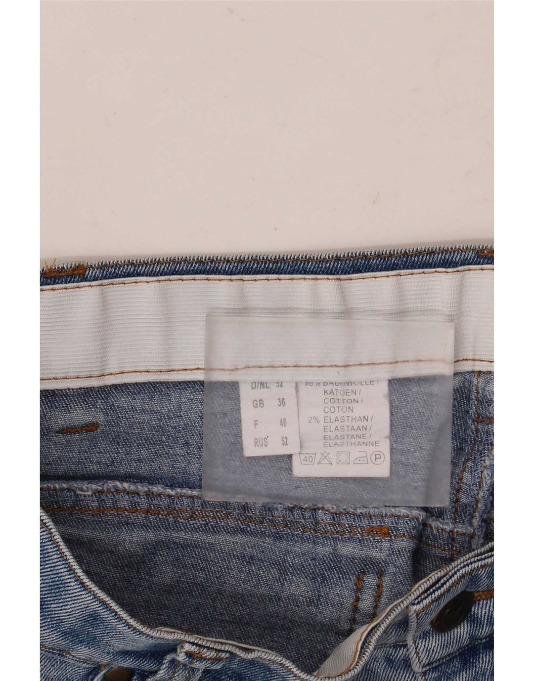 Vintage Herren Straight Jeans W36 L32 Blaue Baumwolle