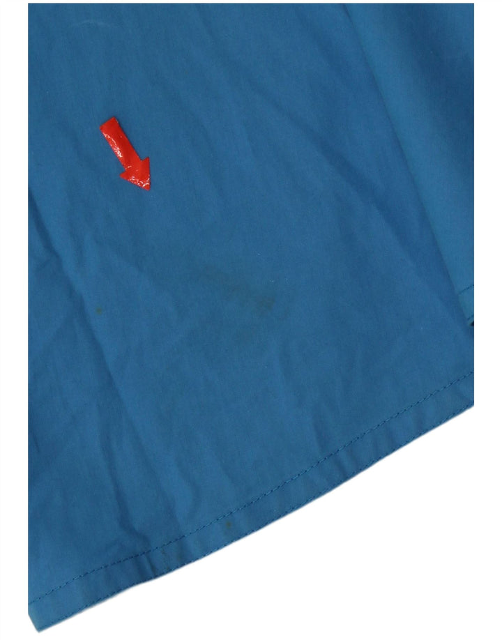 Vintage Damen A-Linienrock Klein W27 Blaue Baumwolle