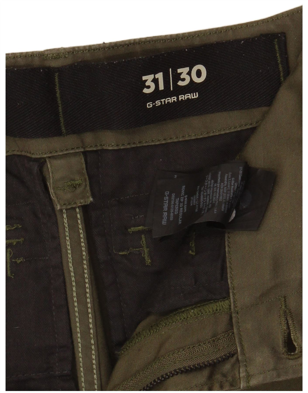 G-Star Herren Slim Cargohose W31 L30 Khaki Baumwolle