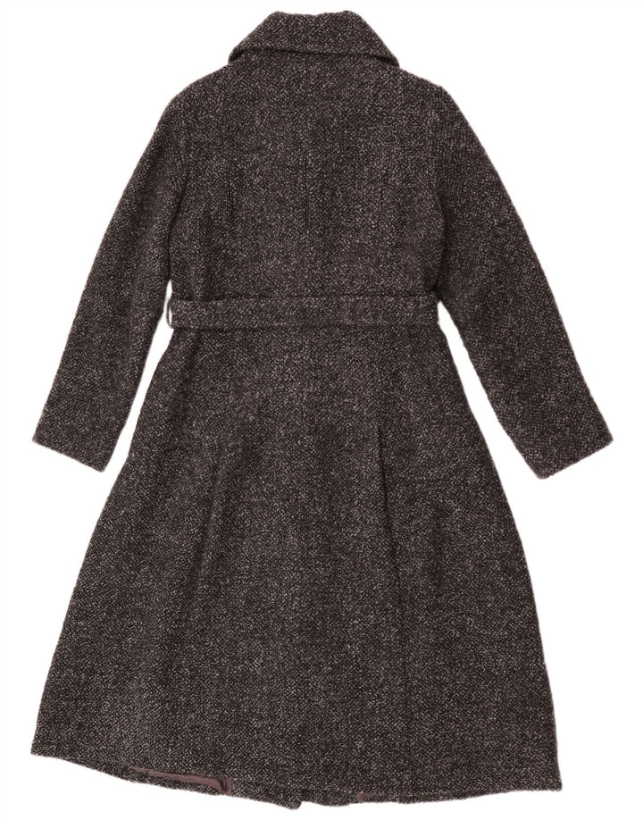 Massimo Dutti Damenmantel EU 40 Mittelgrau gefleckte Viskose