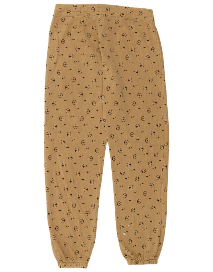 Nike Herren-Trainingsanzughose mit Grafik, Größe S, beige, geometrisch