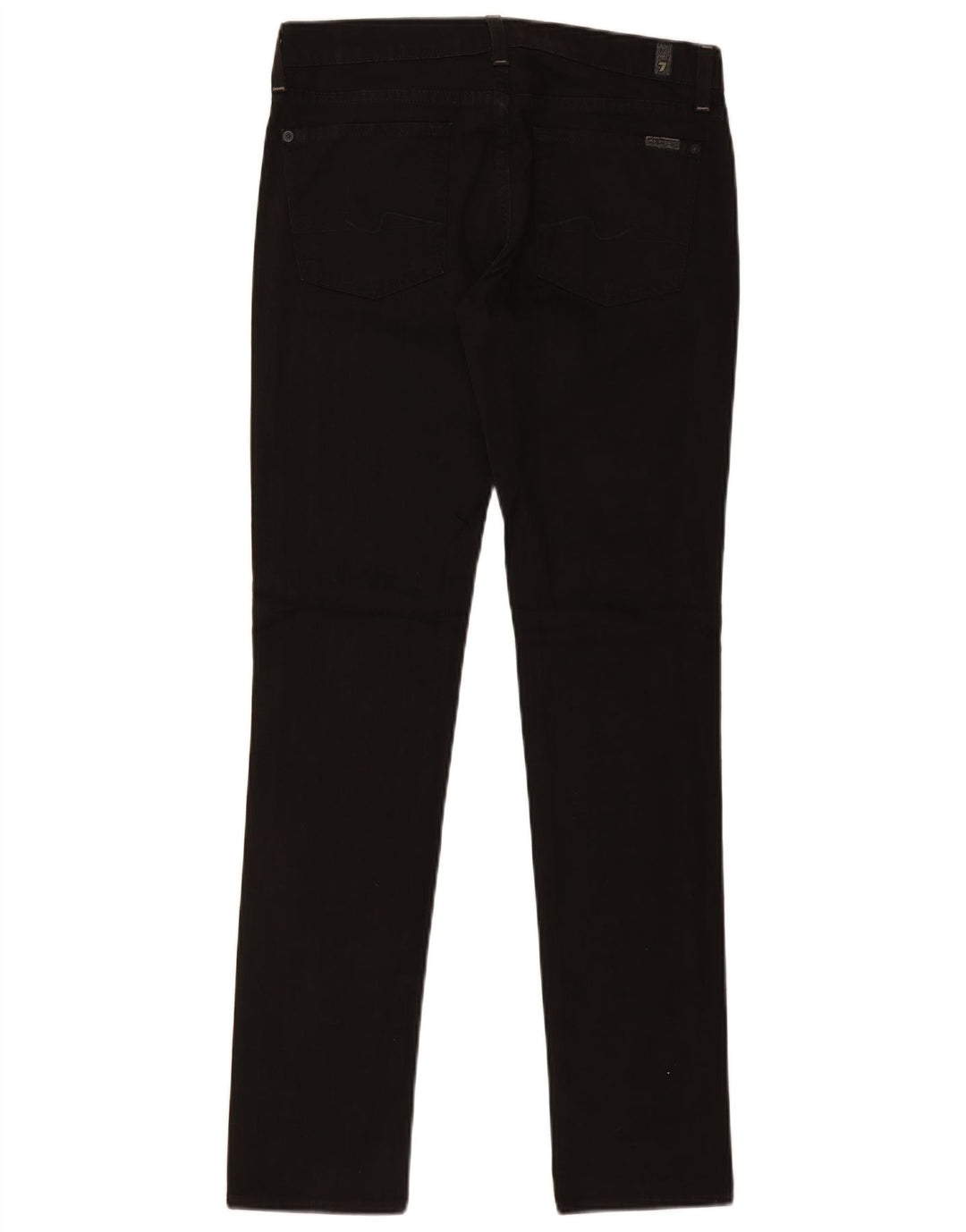 7 FOR ALL MANKIND Slim-Jeans für Damen, W29, L33, schwarze Baumwolle