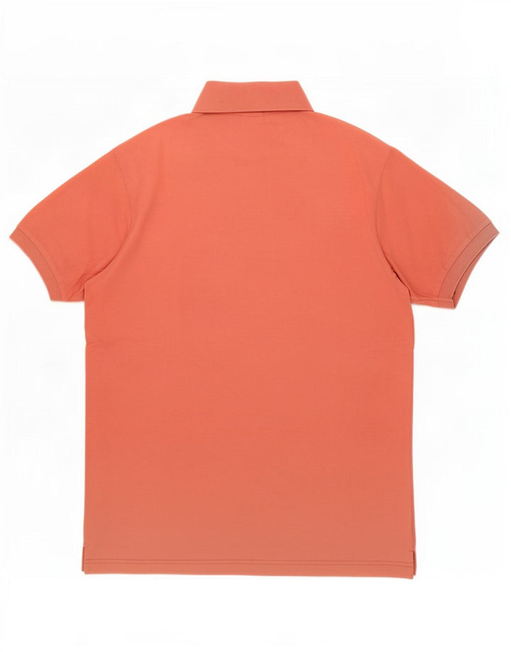 Sergio Tacchini Herren Poloshirt Große Orange Baumwolle