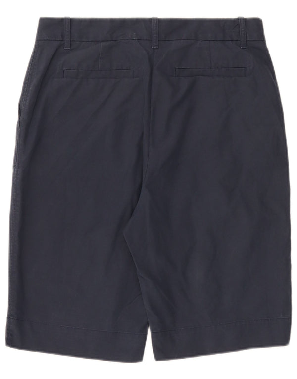 Marks & Spencer Damen Chinoshorts UK 12 Medium W32 Marineblaue Baumwolle