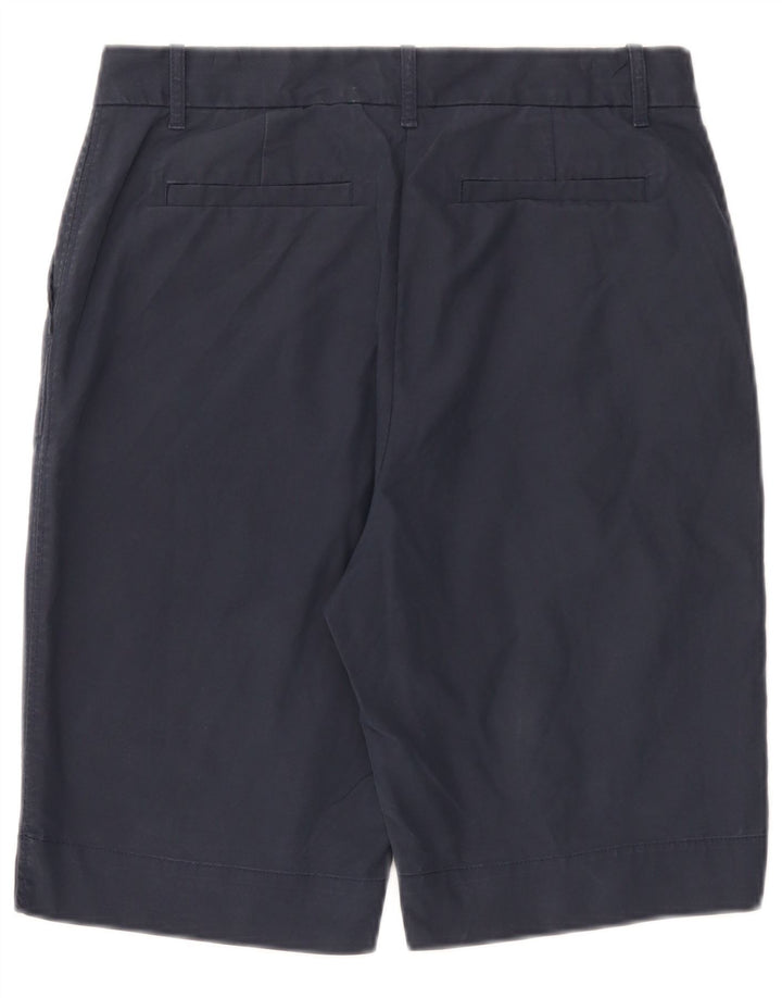 Marks & Spencer Damen Chinoshorts UK 12 Medium W32 Marineblaue Baumwolle