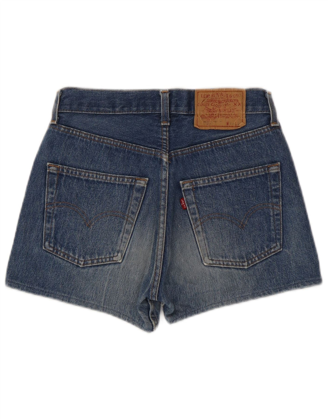 Levi's Damen 501 Jeansshorts W29 mittelblaue Baumwolle