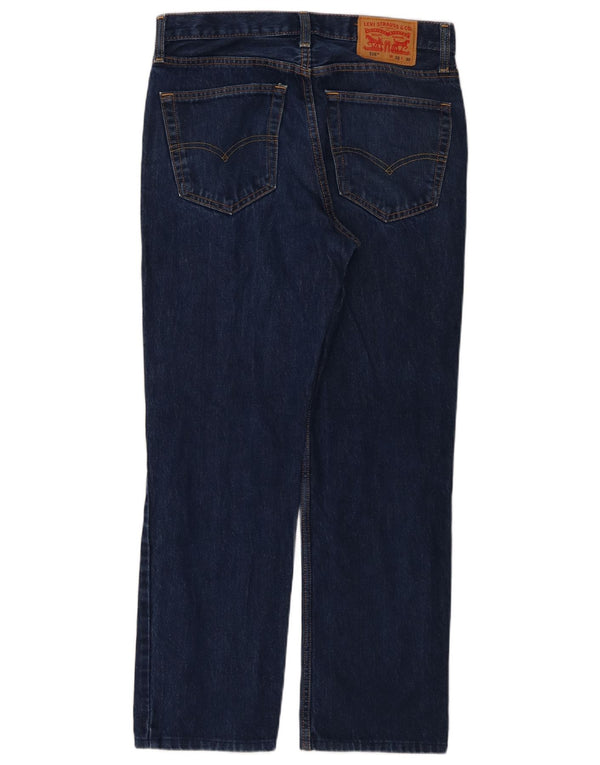 Levi's Herren 516 Straight Jeans W32 L30 Marineblaue Baumwolle