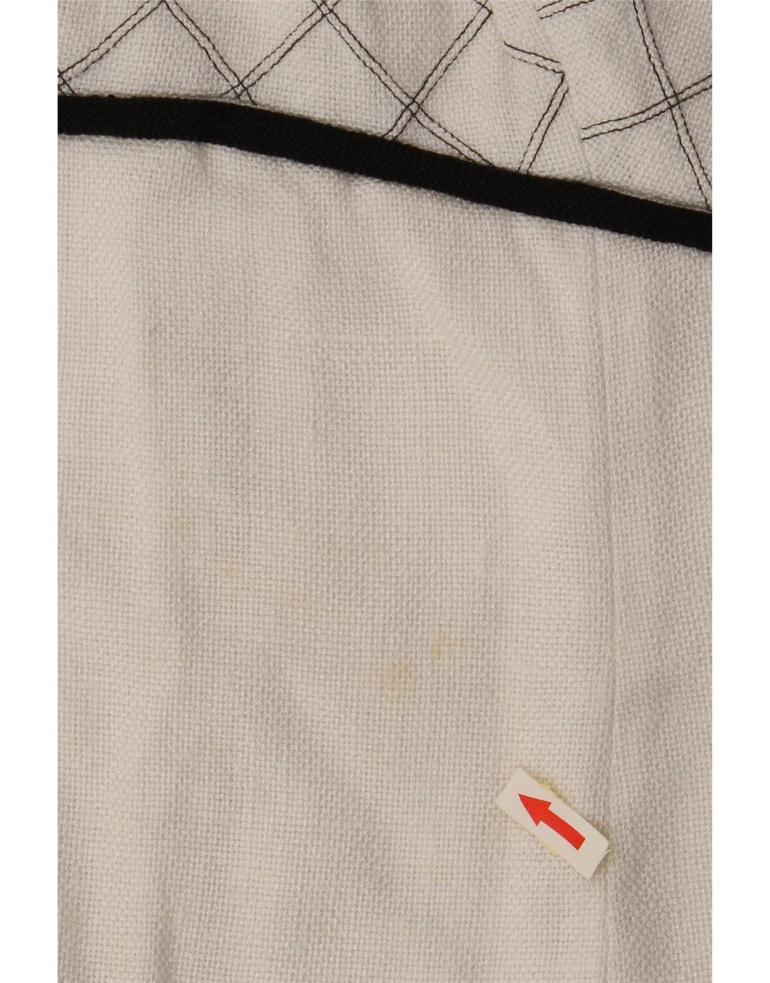 VINTAGE Damen Ärmelloses A-Linien-Kleid UK 8 Small White Check