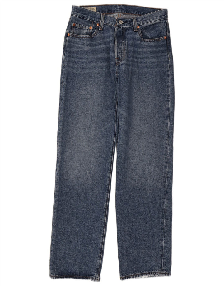 Levi's Damen Straight Jeans W27 L30 Blaue Baumwolle 90er Jahre