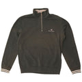 Champion Herren-Sweatshirt mit Reißverschluss am Hals, groß, aus grüner Baumwolle