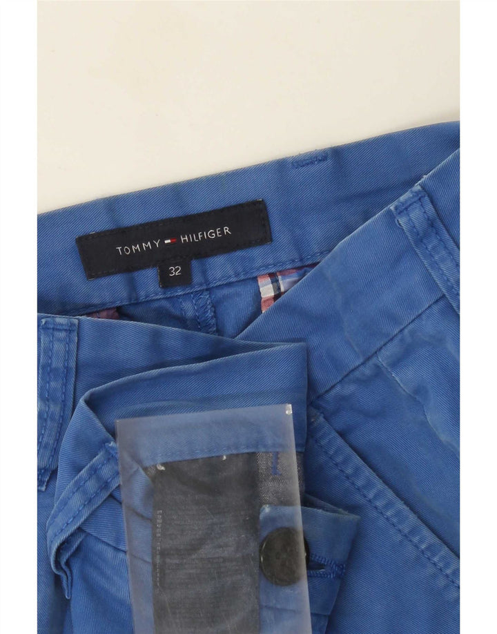 Tommy Hilfiger Herren Chinoshorts W32 mittelblaue Baumwolle