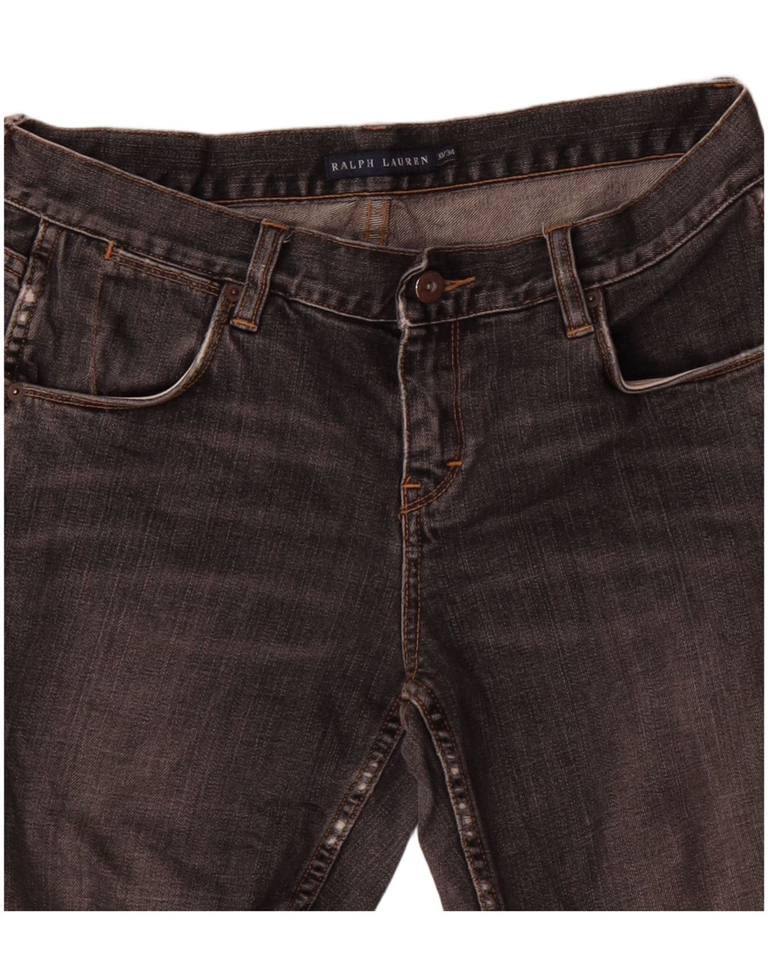 RALPH LAUREN Damen Bootcut-Jeans W30 L29 Grau