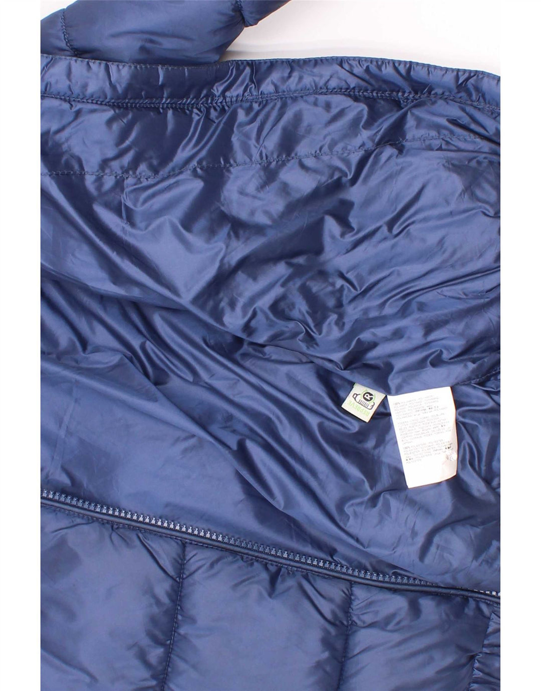 Wattierte Vintage-Jacke für Jungen mit Kapuze, 5–6 Jahre, marineblaues Polyester