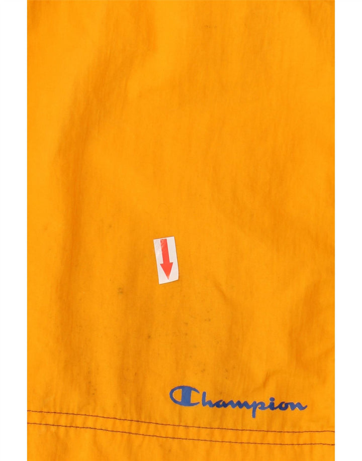 Champion Herren-Badeshorts mit Grafik, groß, gelbes Colourblock-Polyamid