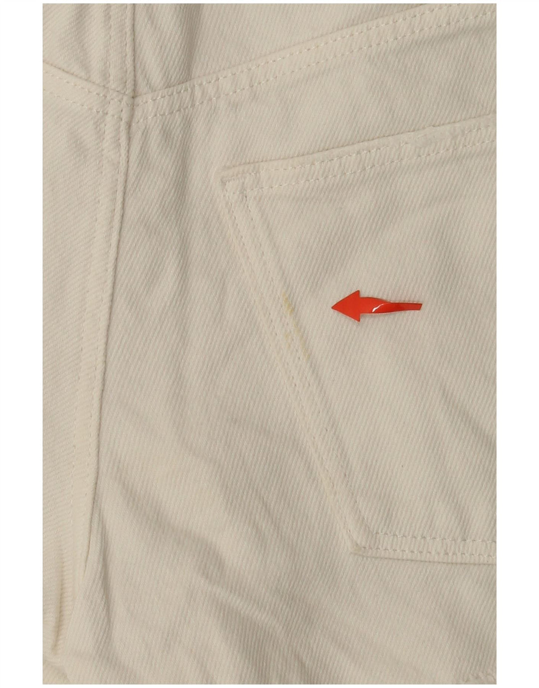 ZARA Jeansshorts im Used-Look für Mädchen, 13–14 Jahre, W26, gebrochenes Weiß