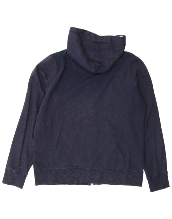 Crew Clothing Damen-Kapuzenpullover mit Reißverschluss, UK 12, mittelmarineblaue Baumwolle